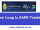 How Long is SAPS Training