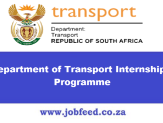 Department of Transport Internships Programme