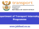 Department of Transport Internships Programme