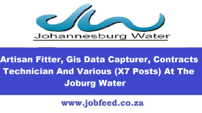 Joburg Water Vacancies