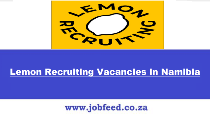 Lemon Recruiting Vacancies