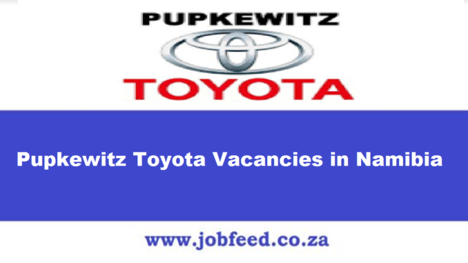 Pupkewitz Toyota Vacancies