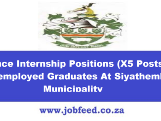 Siyathemba Municipality Internships Programme