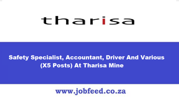 Tharisa Mine Vacancies