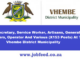 Vhembe District Municipality Vacancies