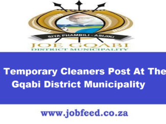 Joe Gqabi District Municipality Vacancies