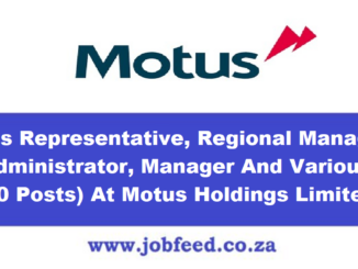 Motus Holdings Limited Vacancies