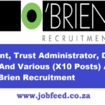 O’Brien Recruitment Vacancies