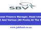 SBV Vacancies
