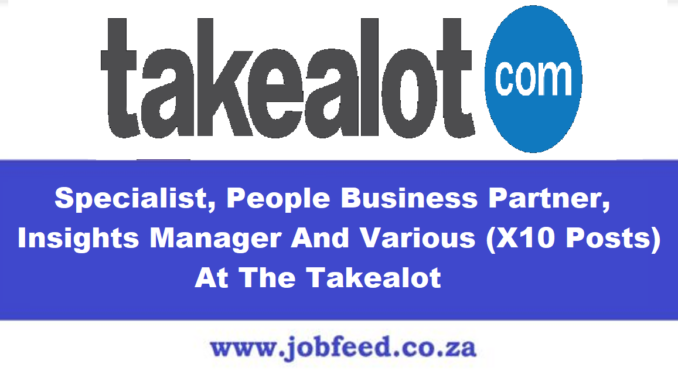 Takealot Vacancies