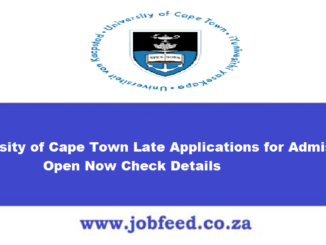 University of Cape Town Late Applications