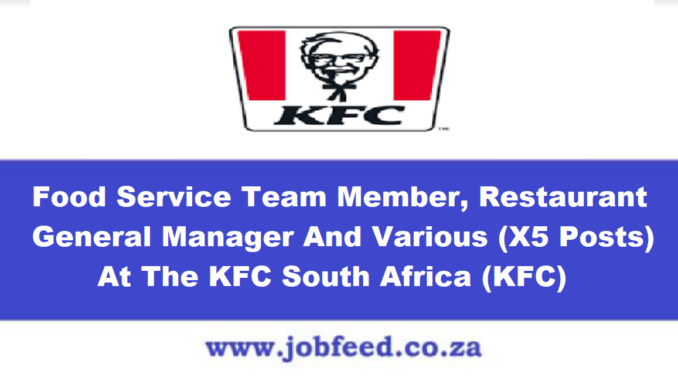 KFC Vacancies