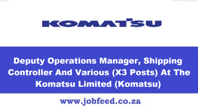 Komatsu Vacancies