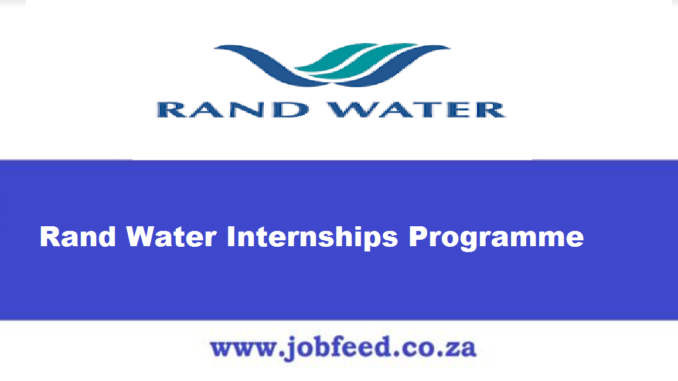 Rand Water Internships Programme