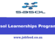 Sasol Learnerships Programme