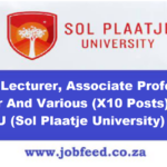 Sol Plaatje University Vacancies