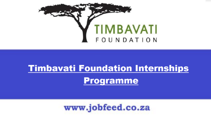 Timbavati Foundation Internships Programme