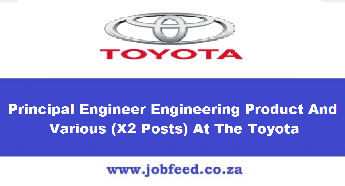 Toyota Vacancies 2024 X2 Posts www.toyota.co.za » Jobfeed.co.za