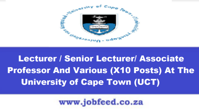 UCT Vacancies