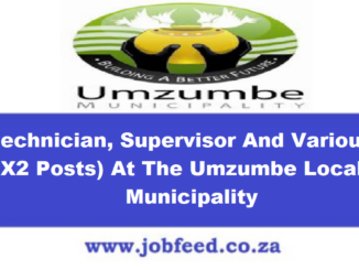Umzumbe Local Municipality Vacancies