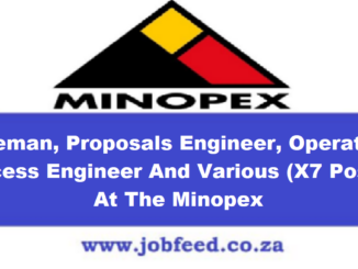 Minopex Vacancies