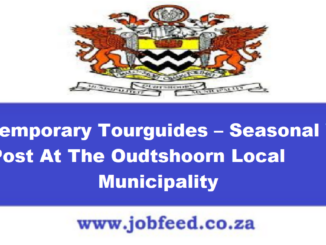 Oudtshoorn Local Municipality Vacancies