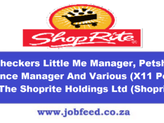Shoprite Vacancies