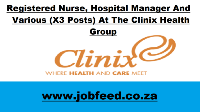 Clinix Health Group Vacancies