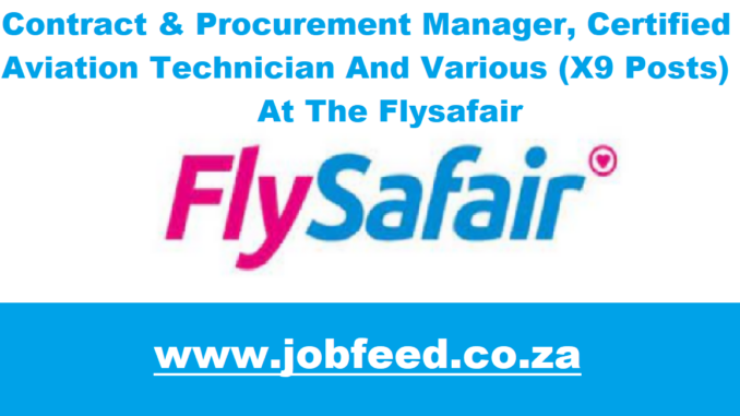Flysafair Vacancies