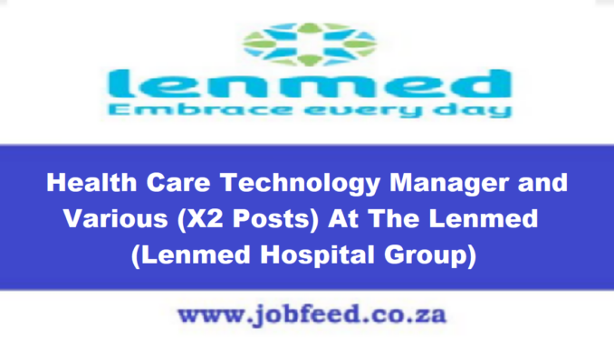 Lenmed Vacancies