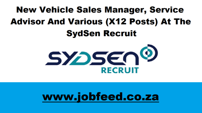 SydSen Recruit Vacancies
