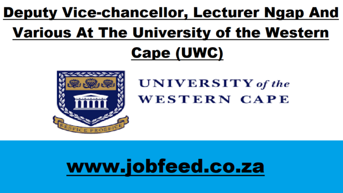 UWC Vacancies