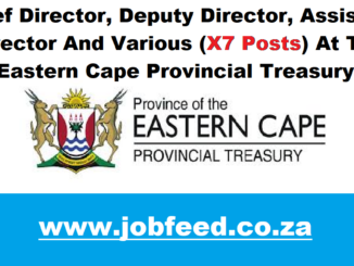 Eastern Cape Provincial Treasury Vacancies