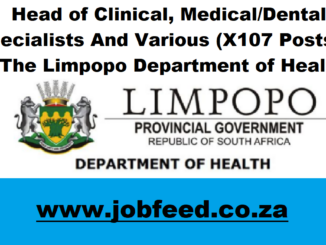 Limpopo Department of Health Vacancies