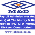 Murray and Dickson Construction Vacancies
