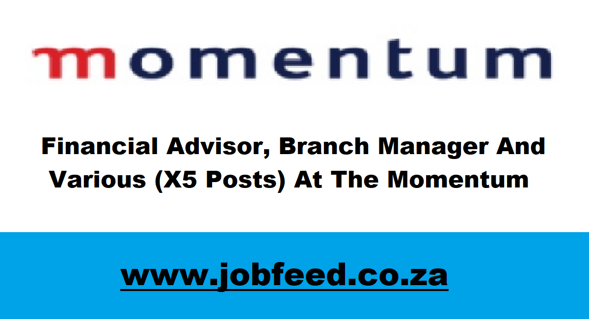 Momentum Vacancies 2024 X40 Posts www.momentum.co.za » Jobfeed.co.za