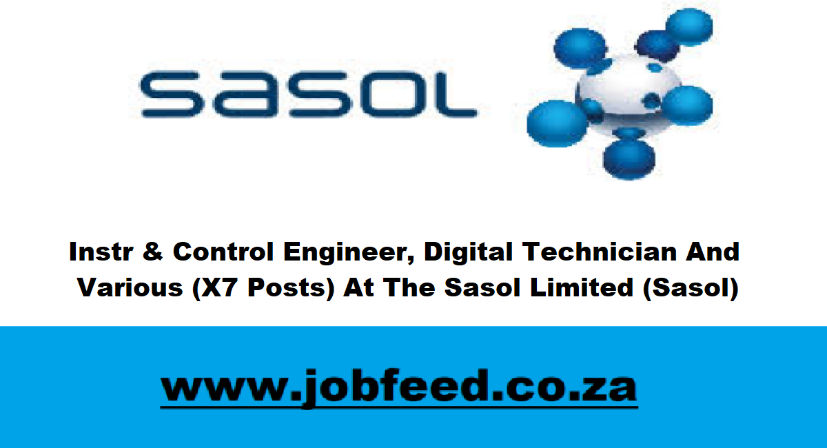 Sasol Vacancies 2024 X7 Posts » Jobfeed.co.za