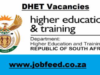 DHET Vacancies