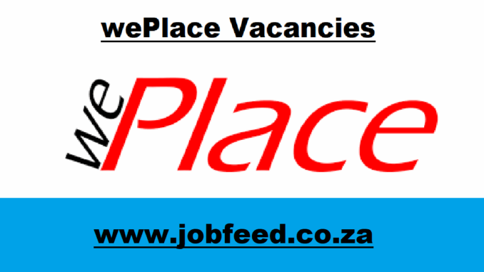 wePlace Vacancies wePlace Vacancies
