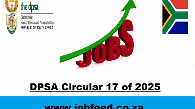 DPSA Circular 17 of 2025 DPSA Circular 17 of 2025