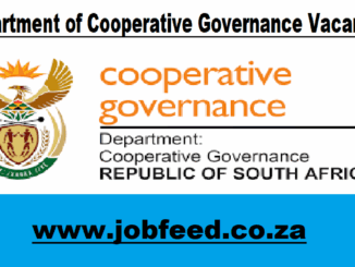 Department of Cooperative Governance Vacancies