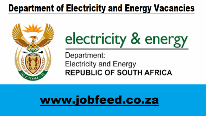 Department of Electricity and Energy Vacancies Department of Electricity and Energy Vacancies