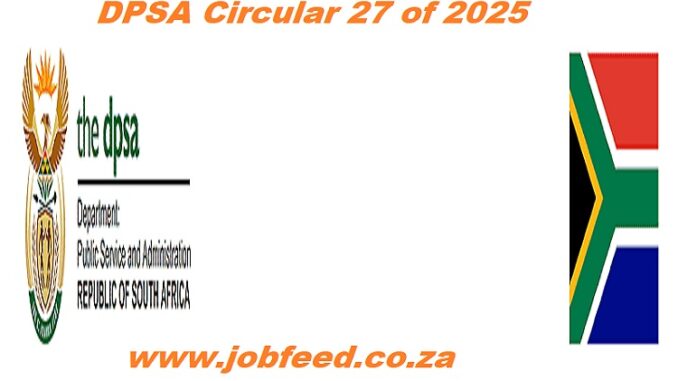 DPSA Circular 27 DPSA Circular 27